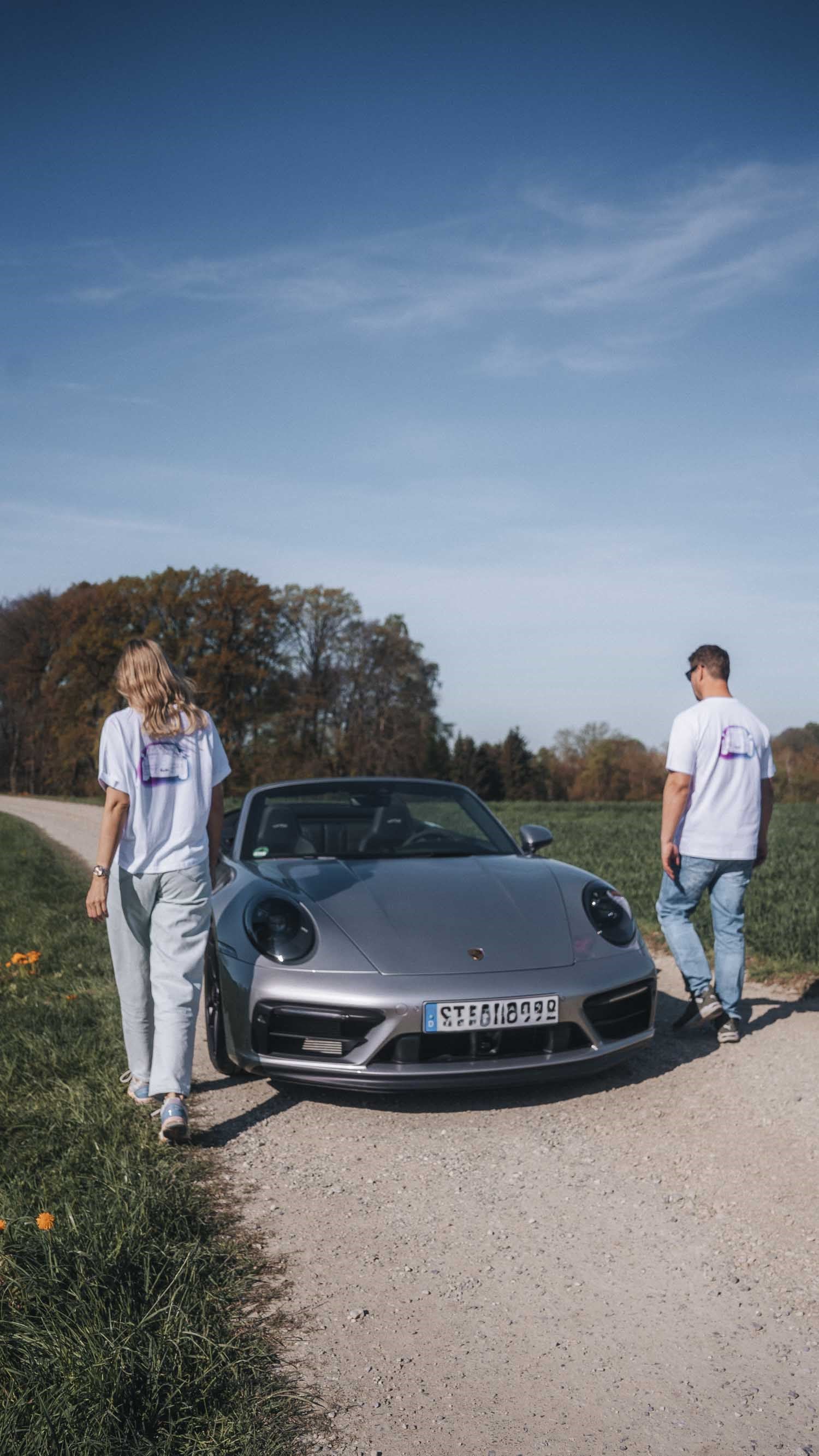 'Porsche Turbo Graffity' oversized shirt