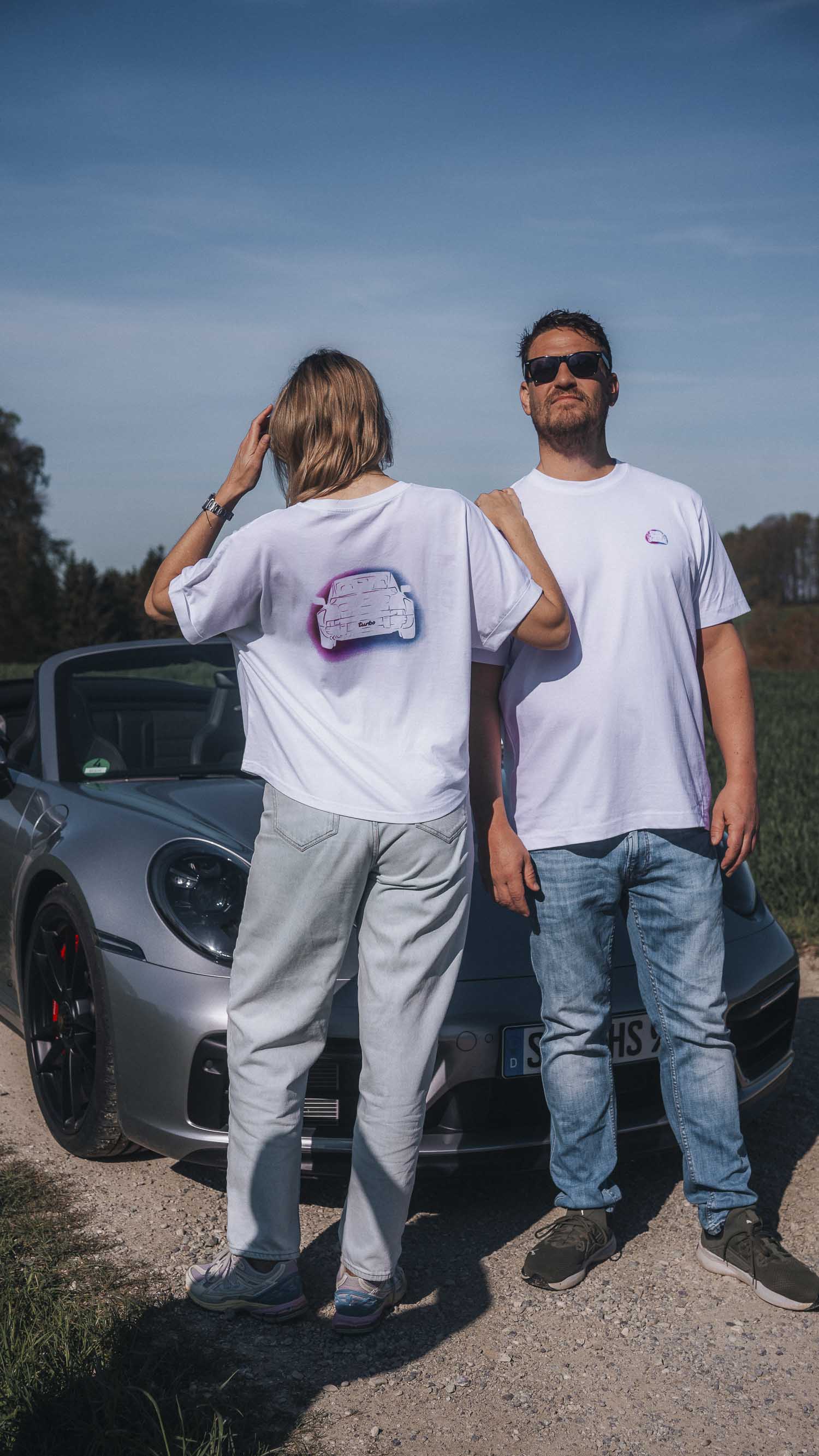 'Porsche Turbo Graffity' oversized shirt