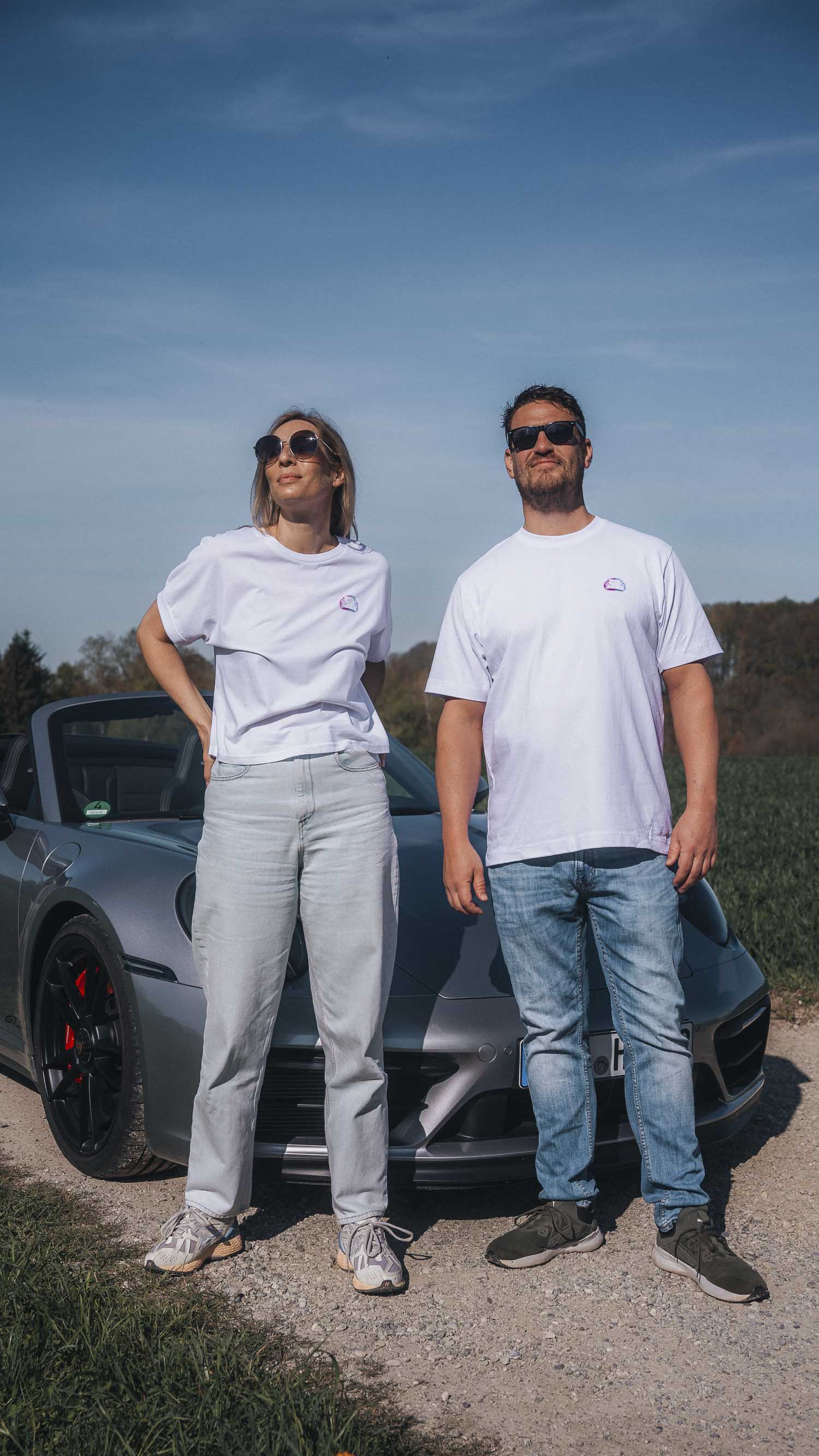 'Porsche Turbo Graffity' Oversized-Shirt