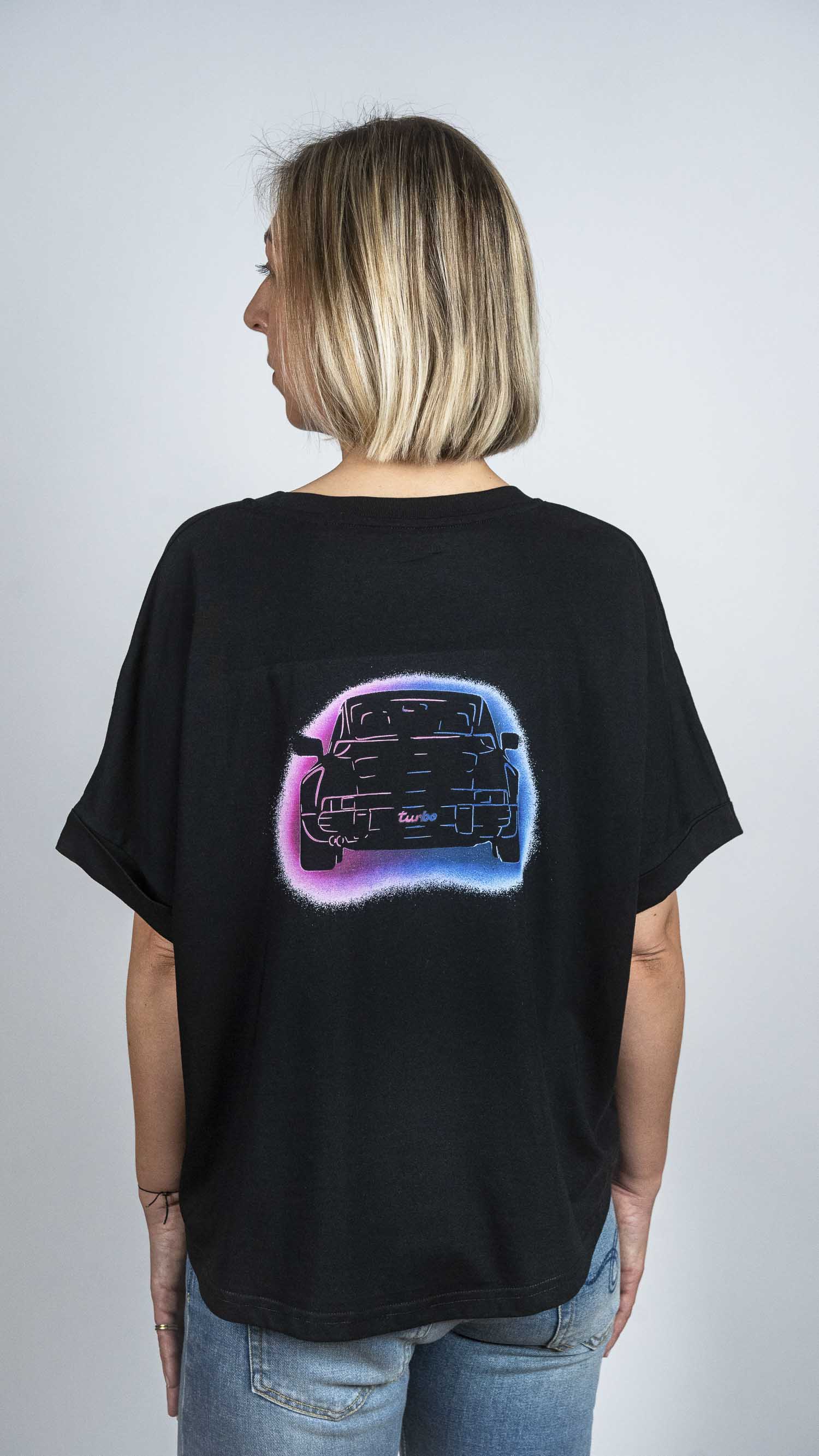 'Porsche Turbo Graffity' Oversized-Shirt