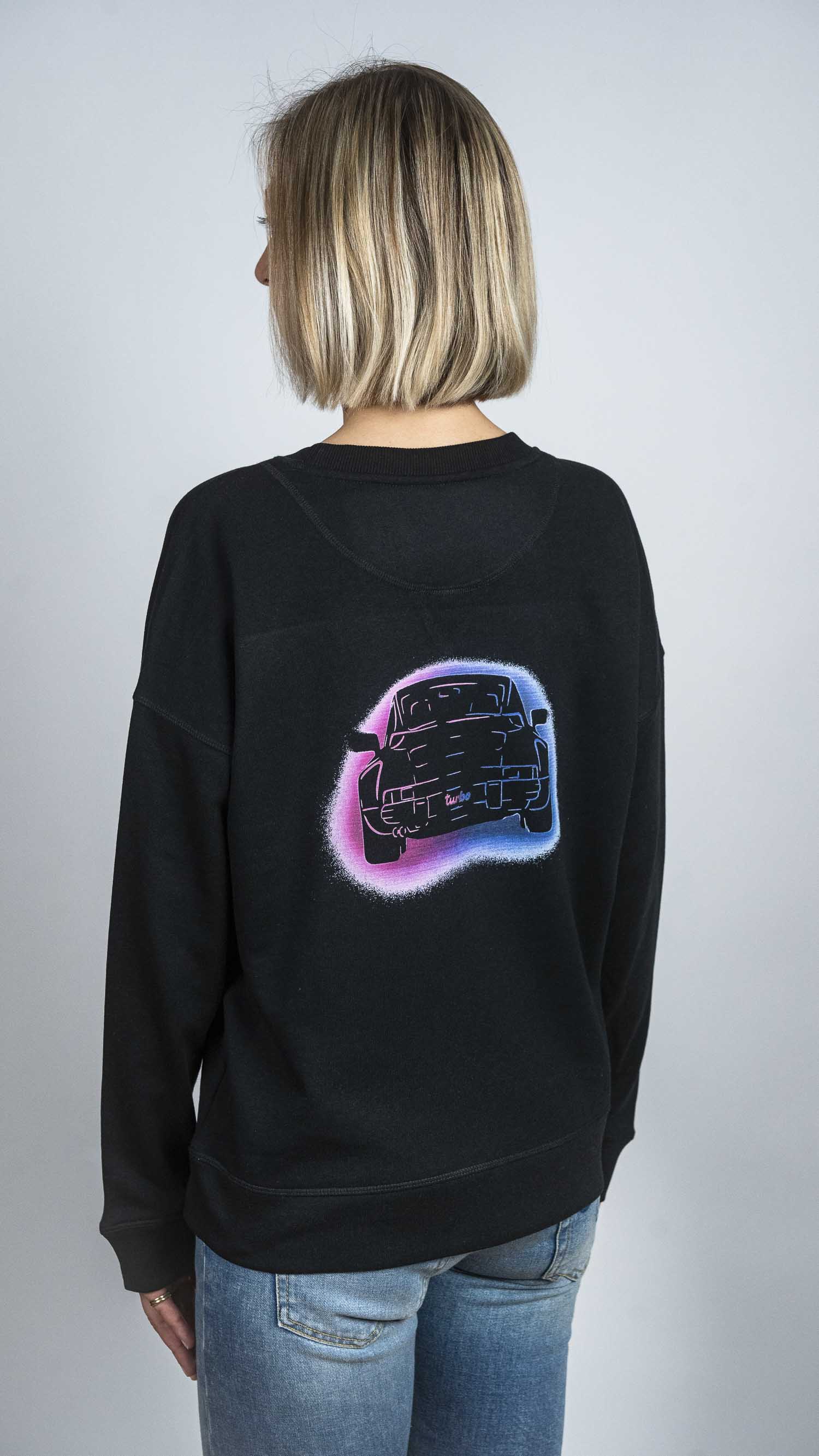 'Porsche Turbo Graffity' Oversized-Sweatshirt