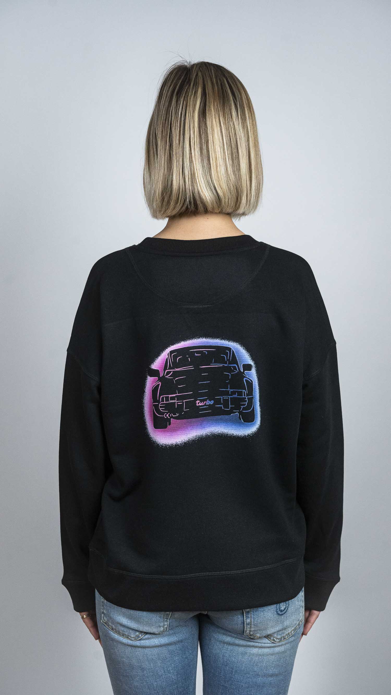 'Porsche Turbo Graffity' Oversized-Sweatshirt